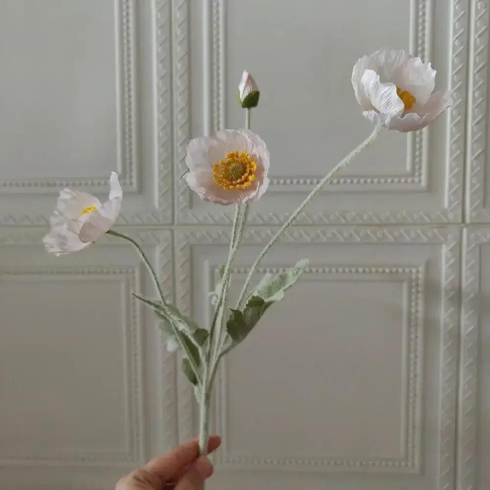 Elegant Artificial Poppy Bouquet