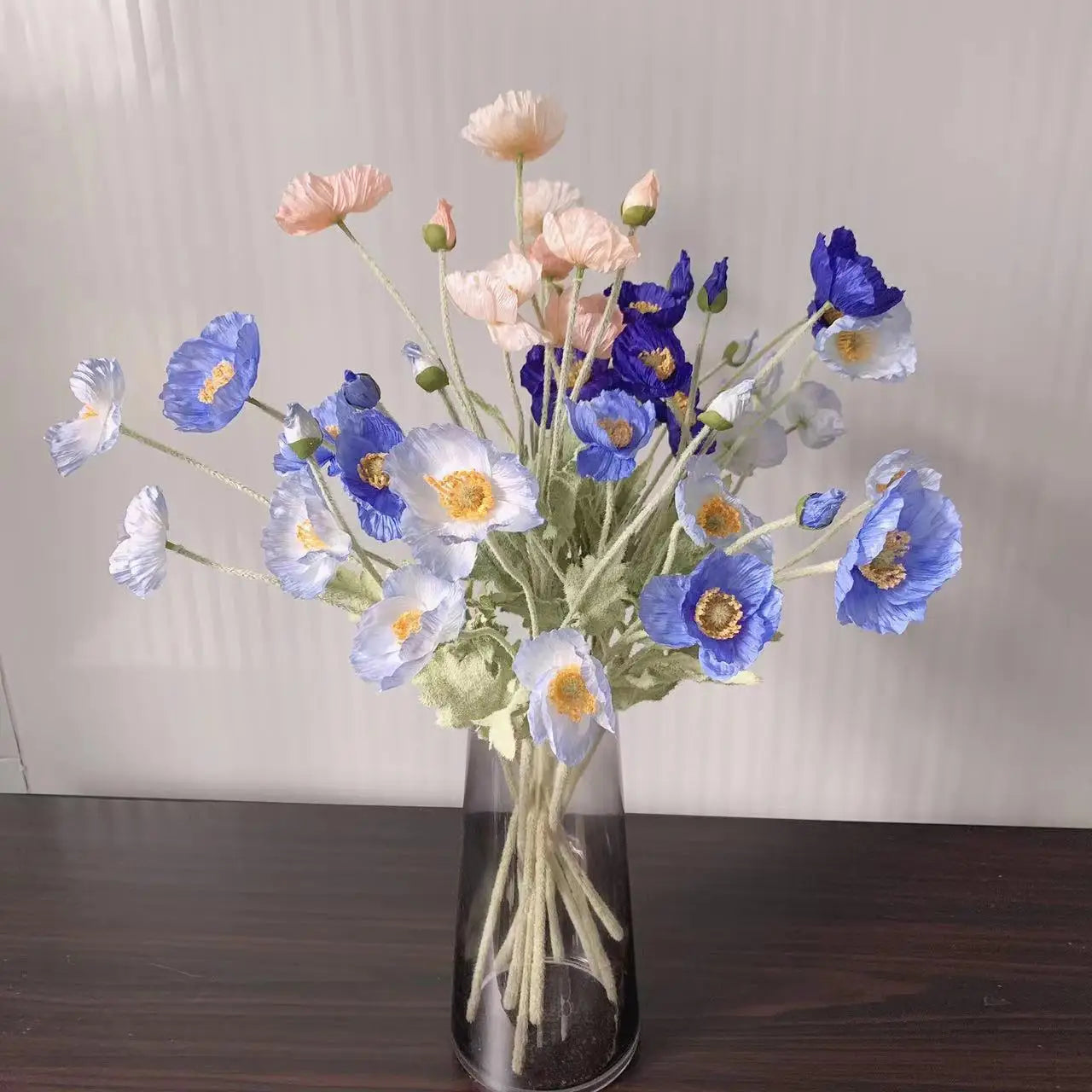 Elegant Artificial Poppy Bouquet