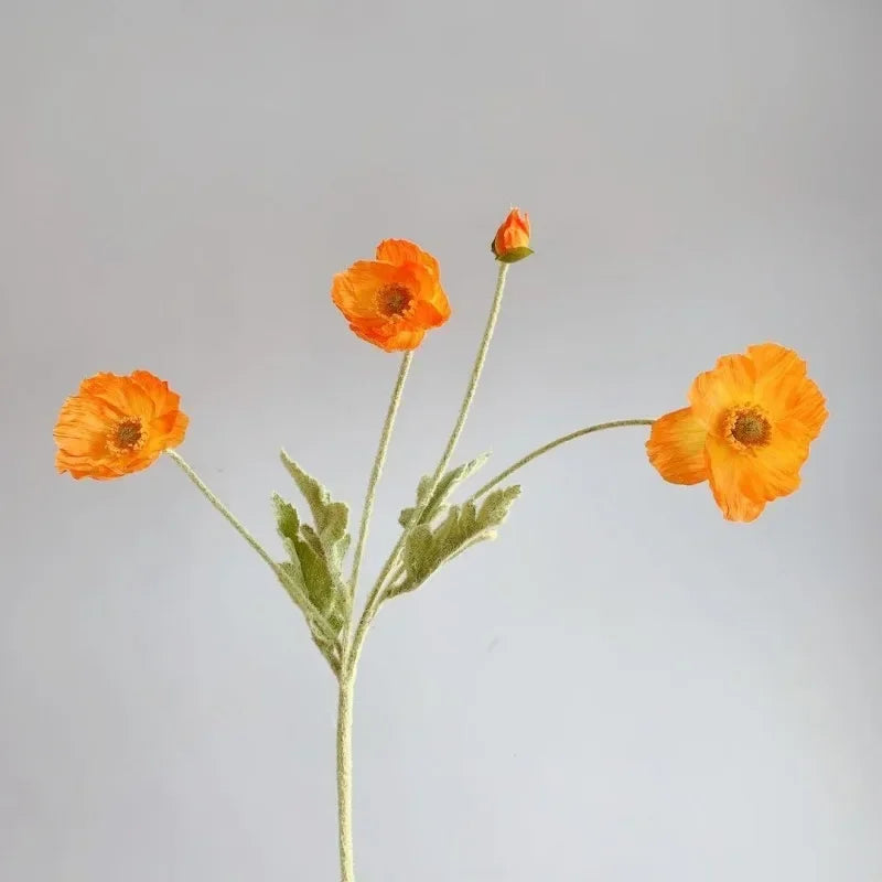 Elegant Artificial Poppy Bouquet