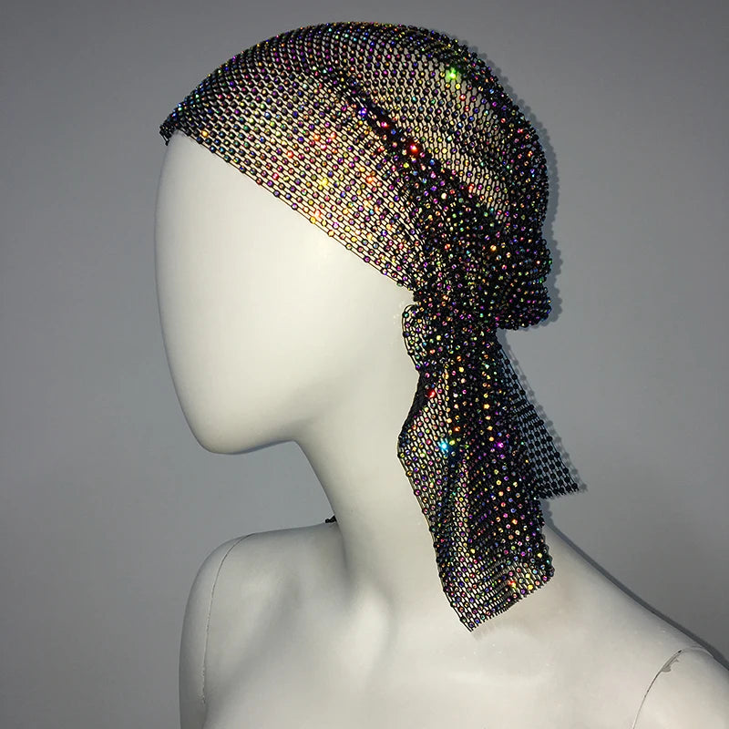Crystal Rhinestone Headscarf