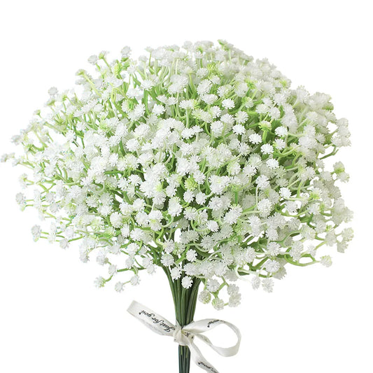 Artificial Baby's Breath and Decorative Leaves