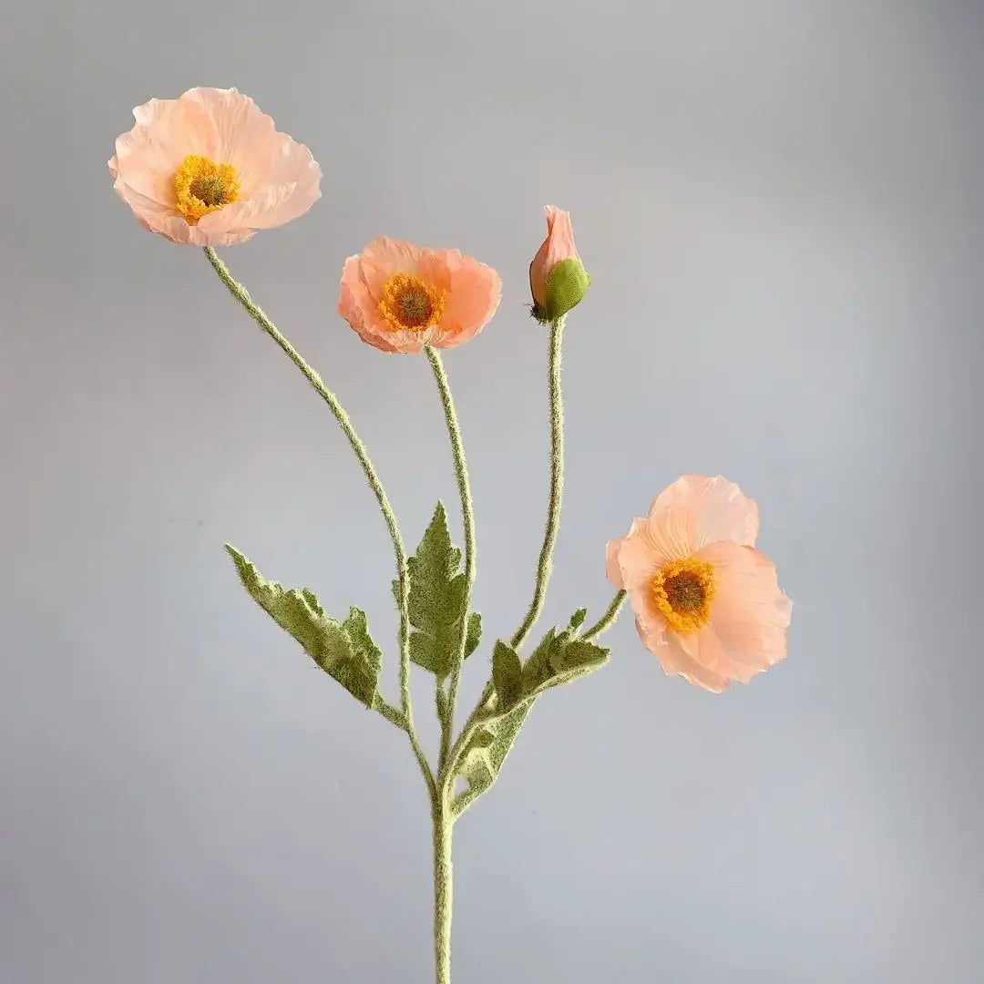 Elegant Artificial Poppy Bouquet