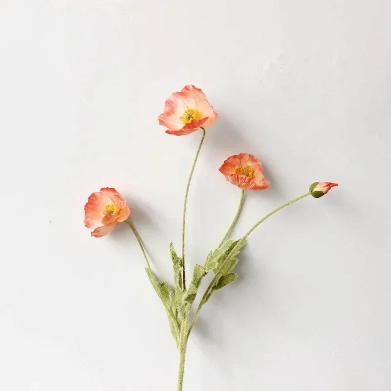 Elegant Artificial Poppy Bouquet