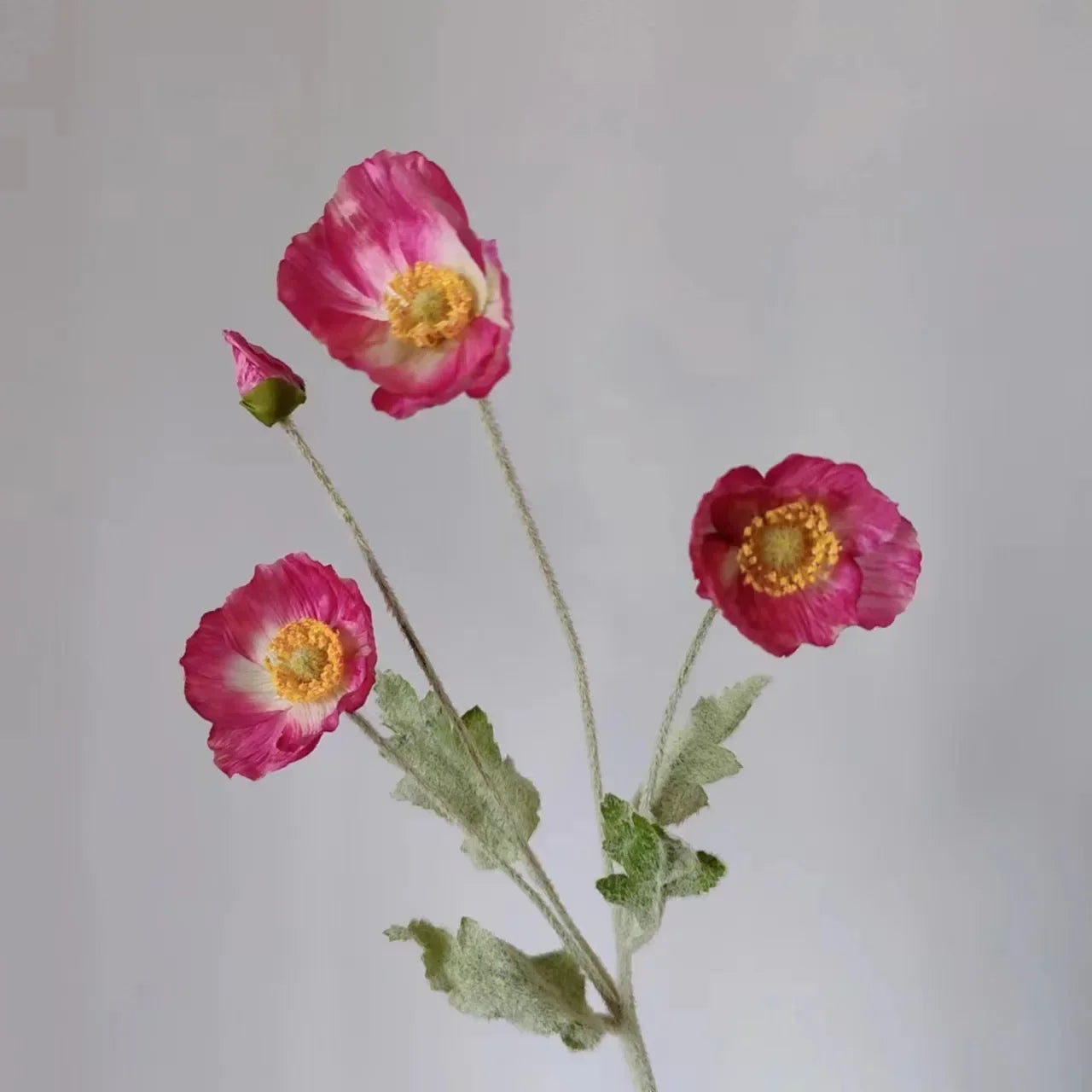Elegant Artificial Poppy Bouquet