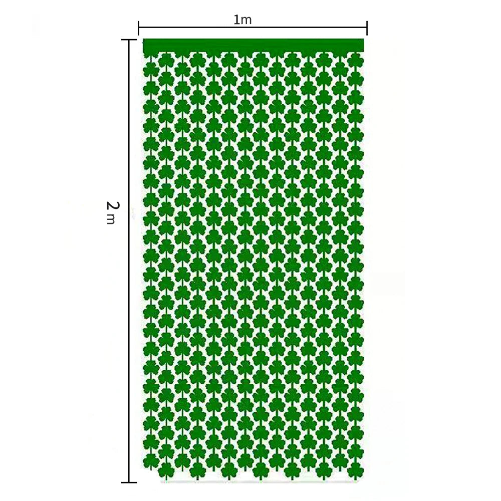 Green Clover Backdrop Curtain