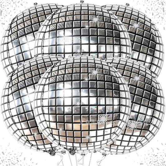 Silver Disco Ball Balloons