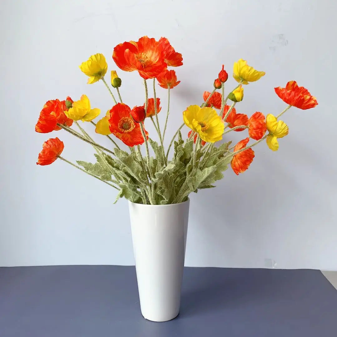 Elegant Artificial Poppy Bouquet