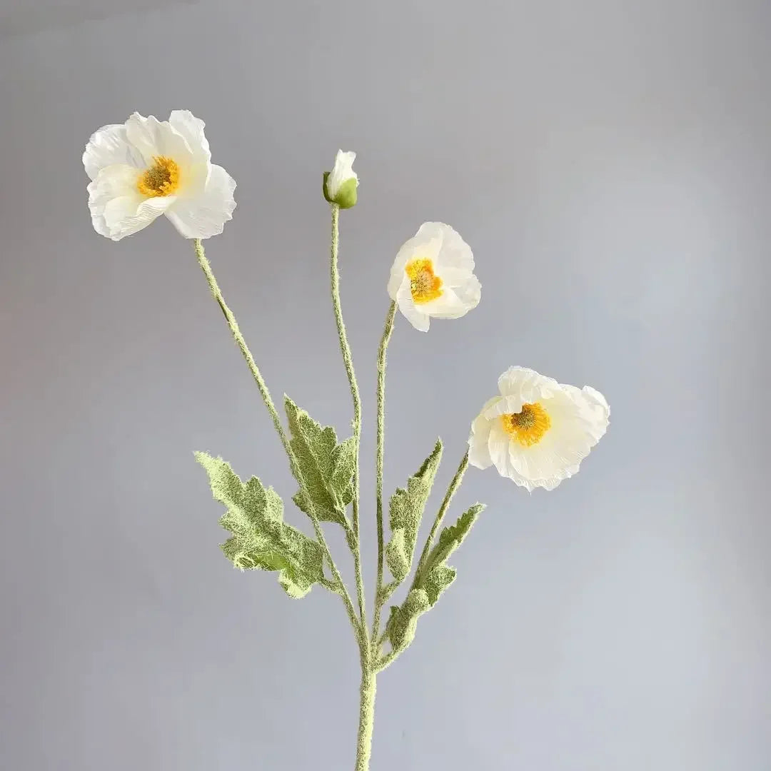 Elegant Artificial Poppy Bouquet