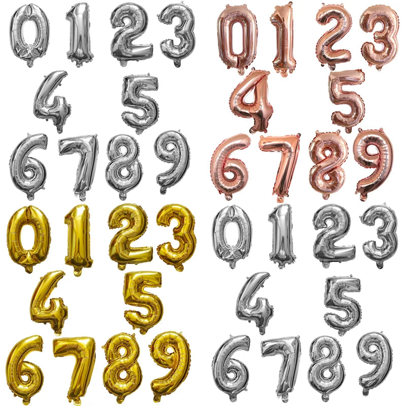 Giant Number Balloons