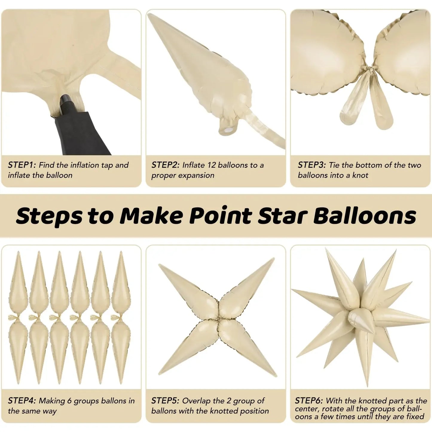 Blue Explosion Star Foil Balloons