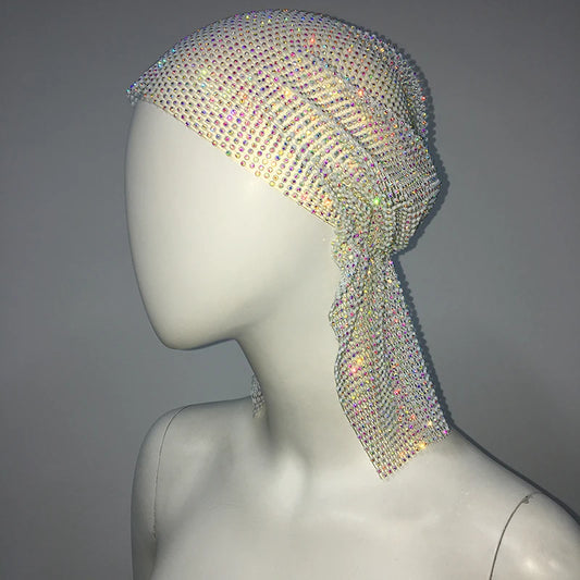 Crystal Rhinestone Headscarf