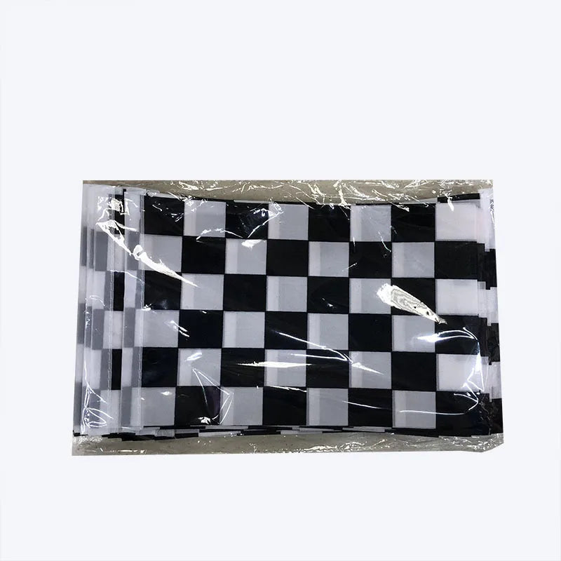 Black and White Checkered Racing Flags