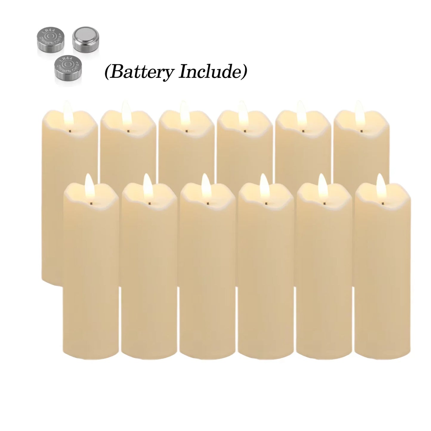 Flameless LED Pillar Candles