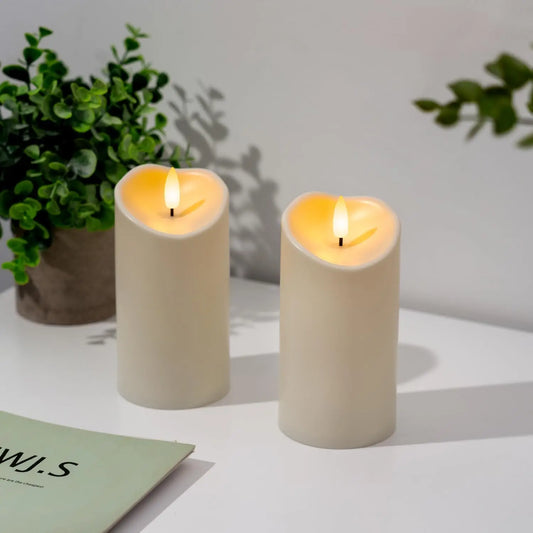 Flameless LED Pillar Candles