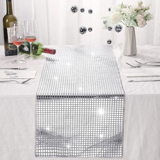 Disco Glitter Sequin Table Runner