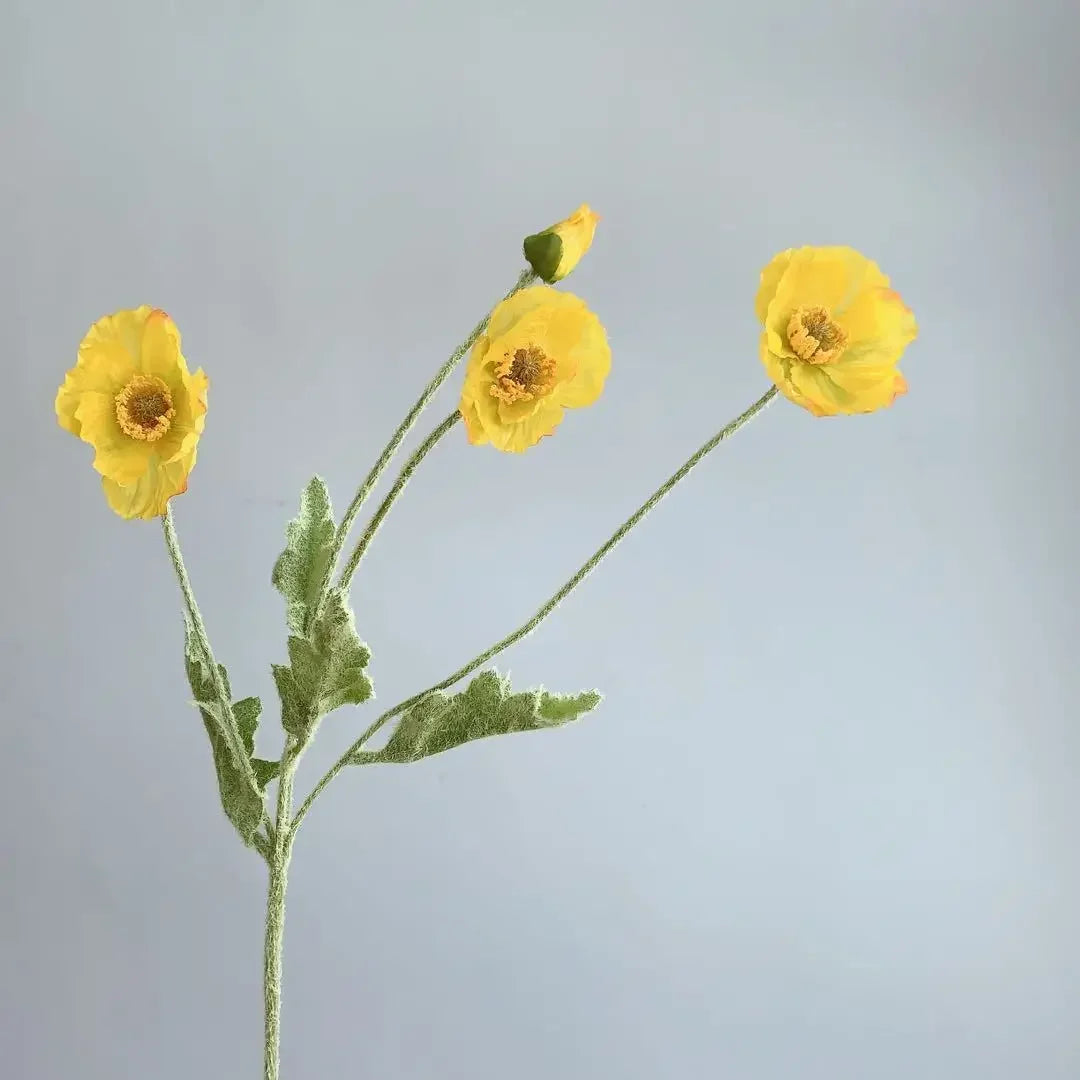 Elegant Artificial Poppy Bouquet