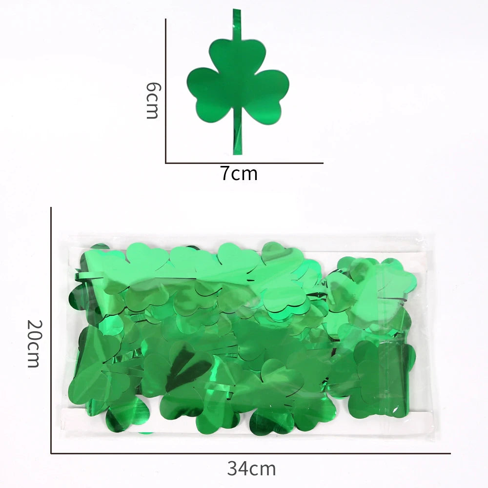 Green Clover Backdrop Curtain