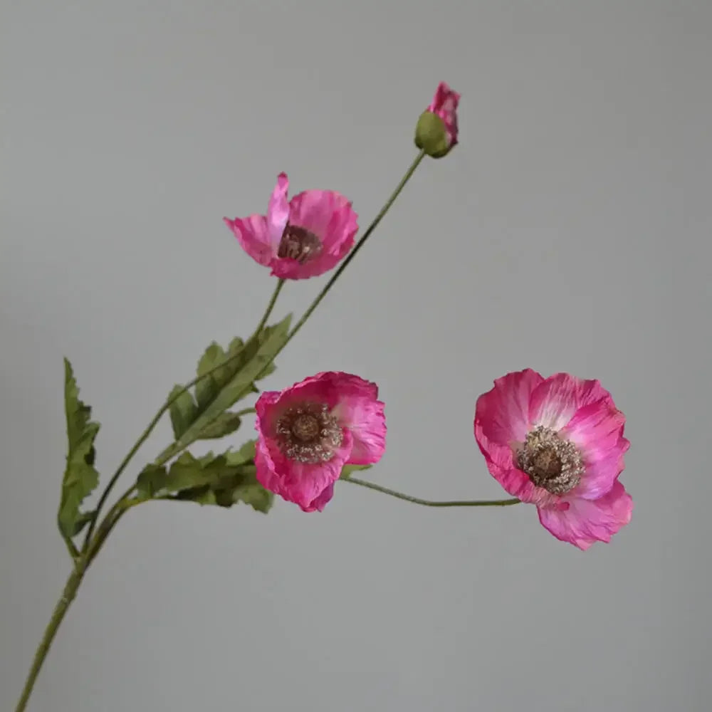 Elegant Artificial Poppy Bouquet