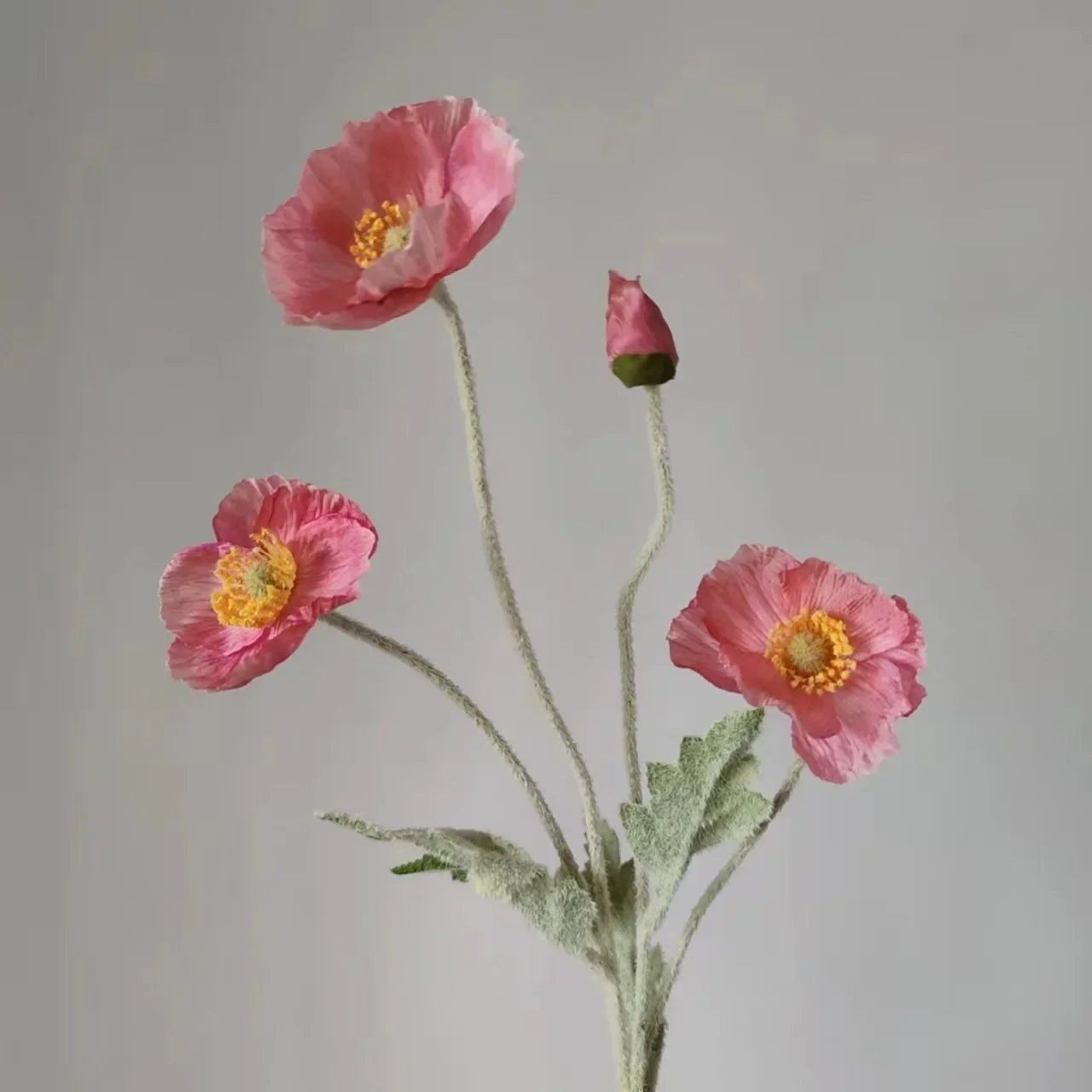 Elegant Artificial Poppy Bouquet