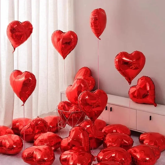 Red Heart Balloons
