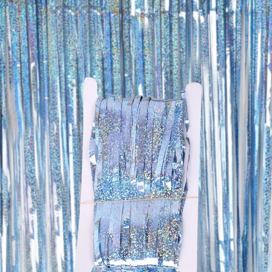 Golden Hour Tinsel Foil Curtains