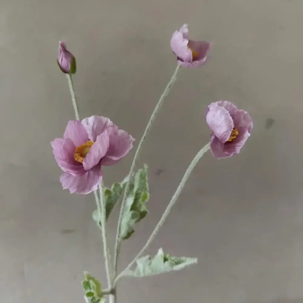 Elegant Artificial Poppy Bouquet