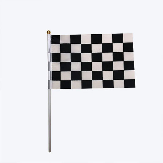 Black and White Checkered Racing Flags