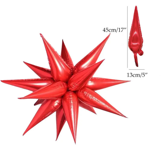 Sporty Explosion Star Foil Balloons