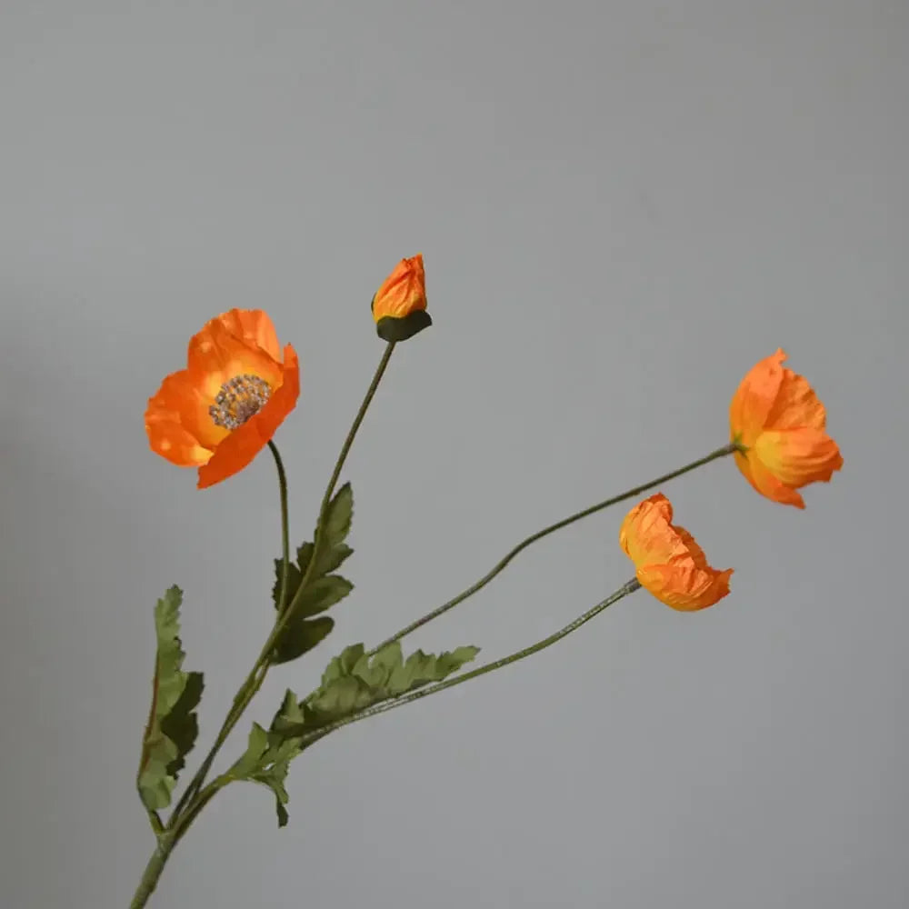 Elegant Artificial Poppy Bouquet