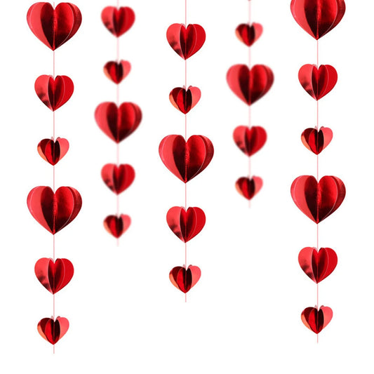 3D Heart Garland