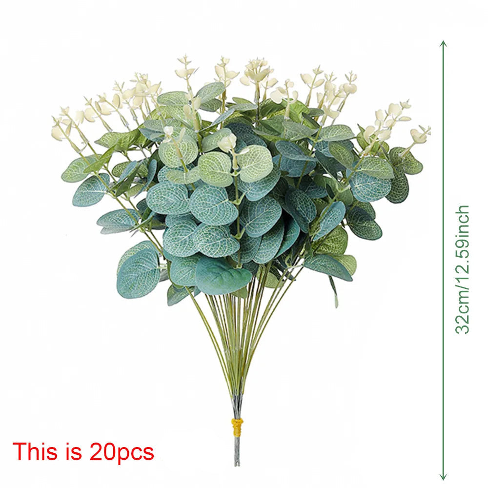 Artificial Baby's Breath and Decorative Leaves