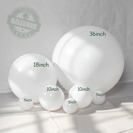 Pure White Round Balloons
