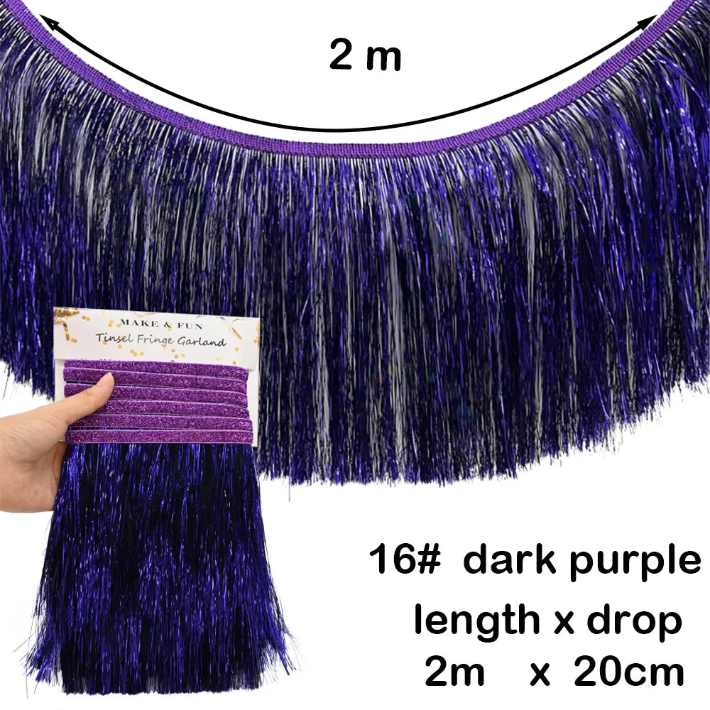 1.5m Premium Metallic Fringe Tassel Banner