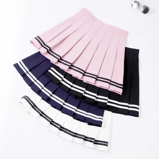 Sporty Pleated Tennis Mini Skirt