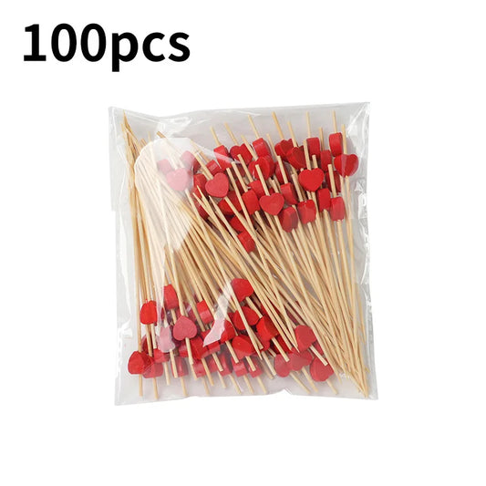 Heart Decorative Cocktail Picks