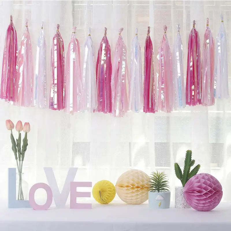 Tissue Paper Tassel Garland