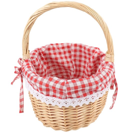 Woven Wicker Storage Basket