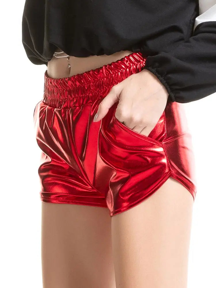 Falling in Love Metallic Shorts