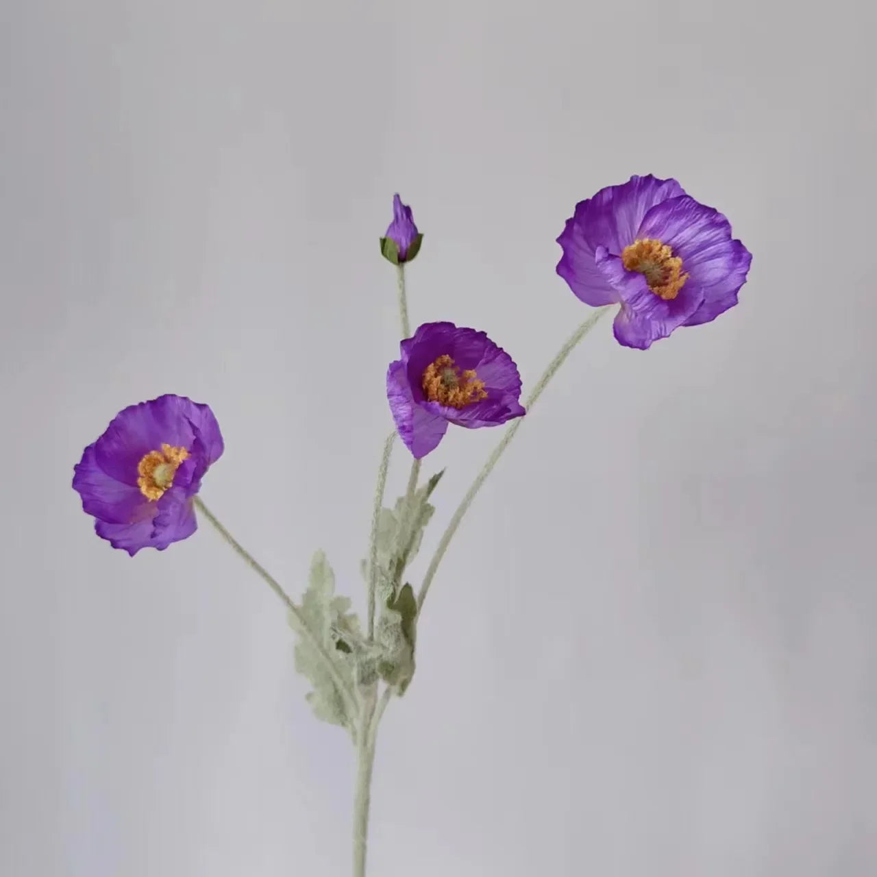 Elegant Artificial Poppy Bouquet
