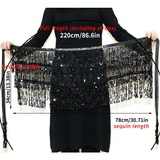 Silver Glitter Sequin Skirt