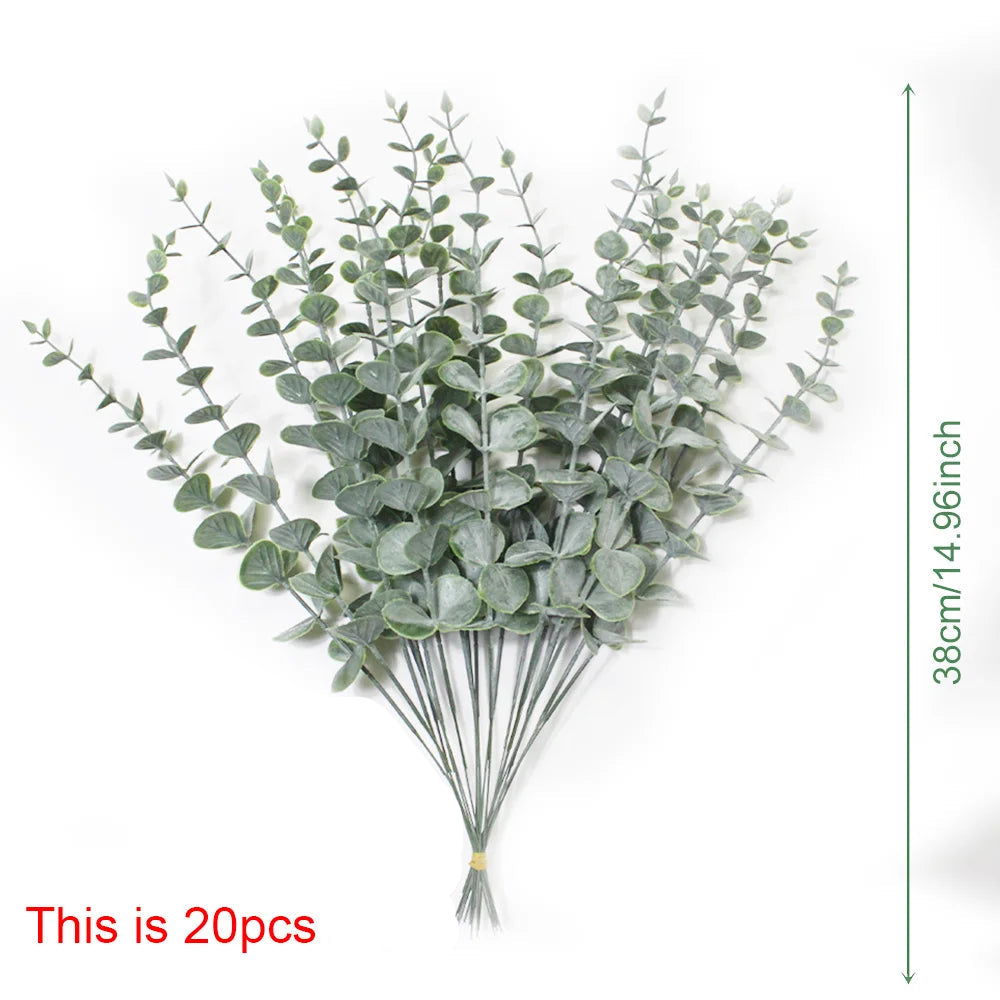 Artificial Baby's Breath and Decorative Leaves
