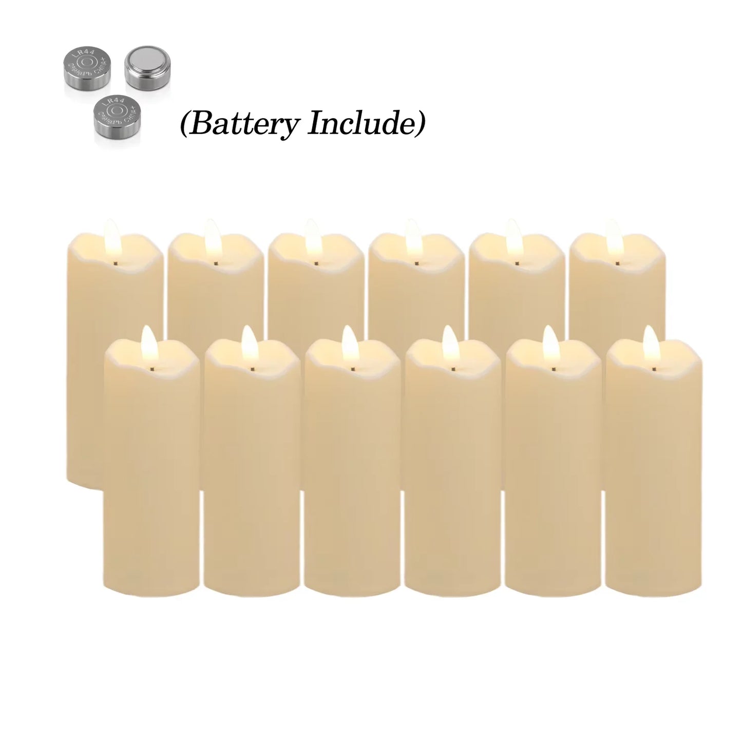 Flameless LED Pillar Candles