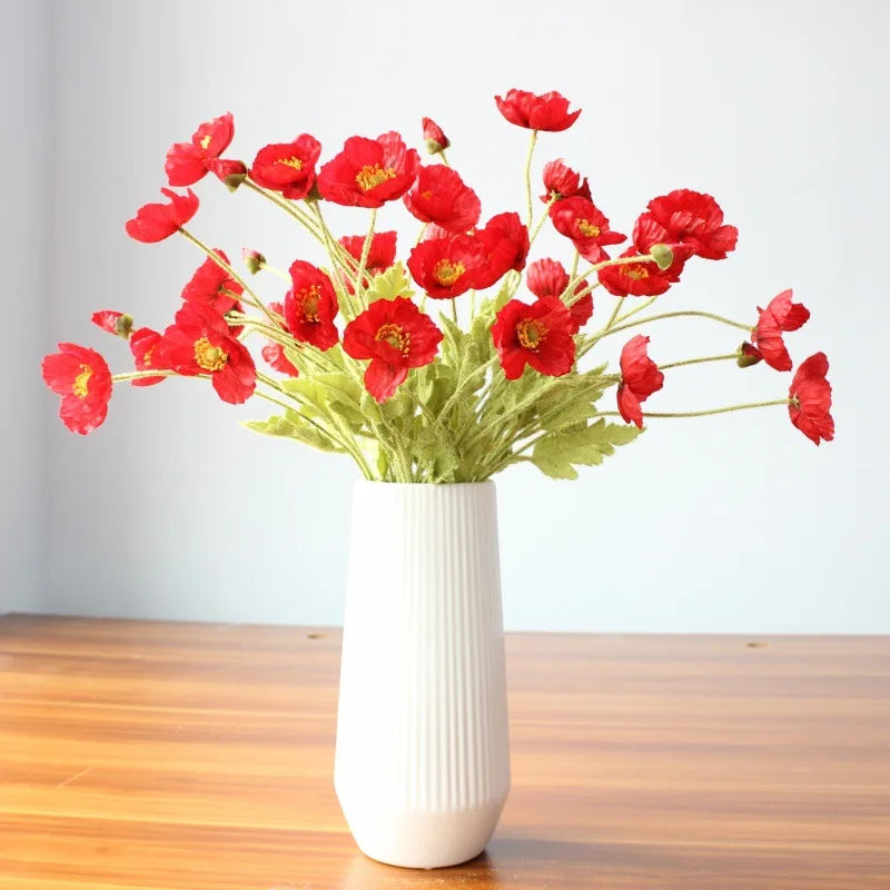 Elegant Artificial Poppy Bouquet