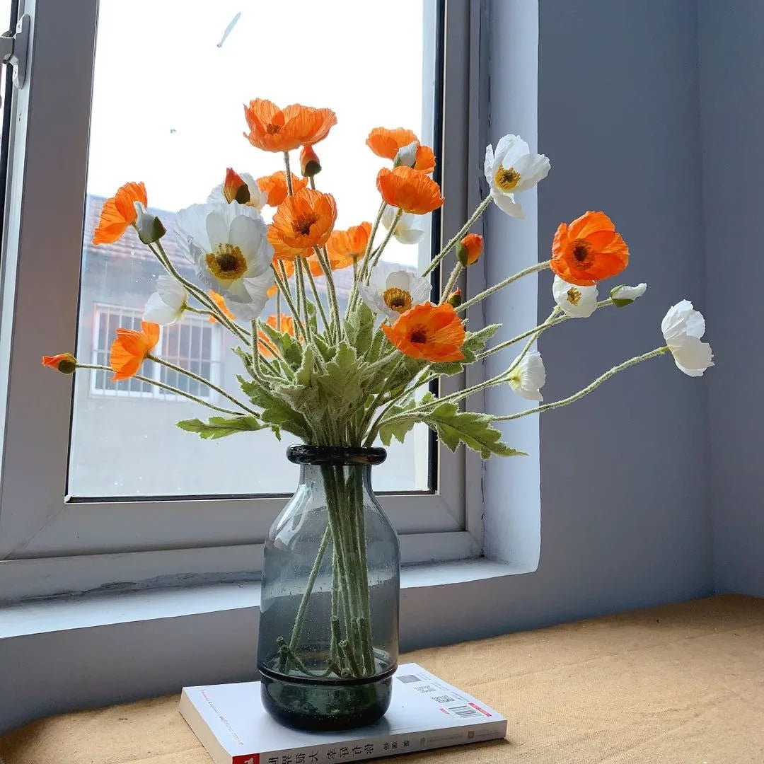 Elegant Artificial Poppy Bouquet