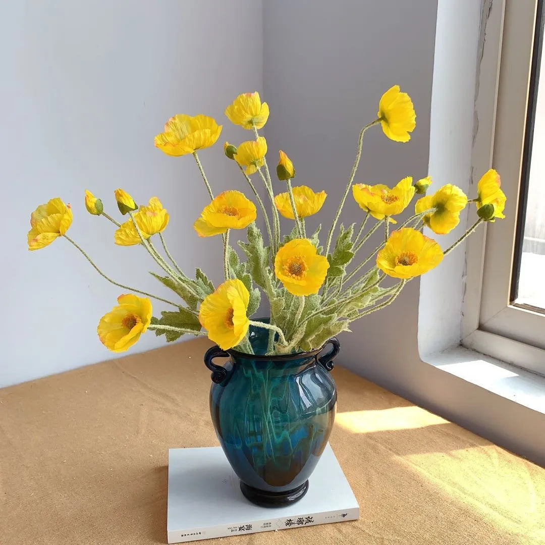 Elegant Artificial Poppy Bouquet