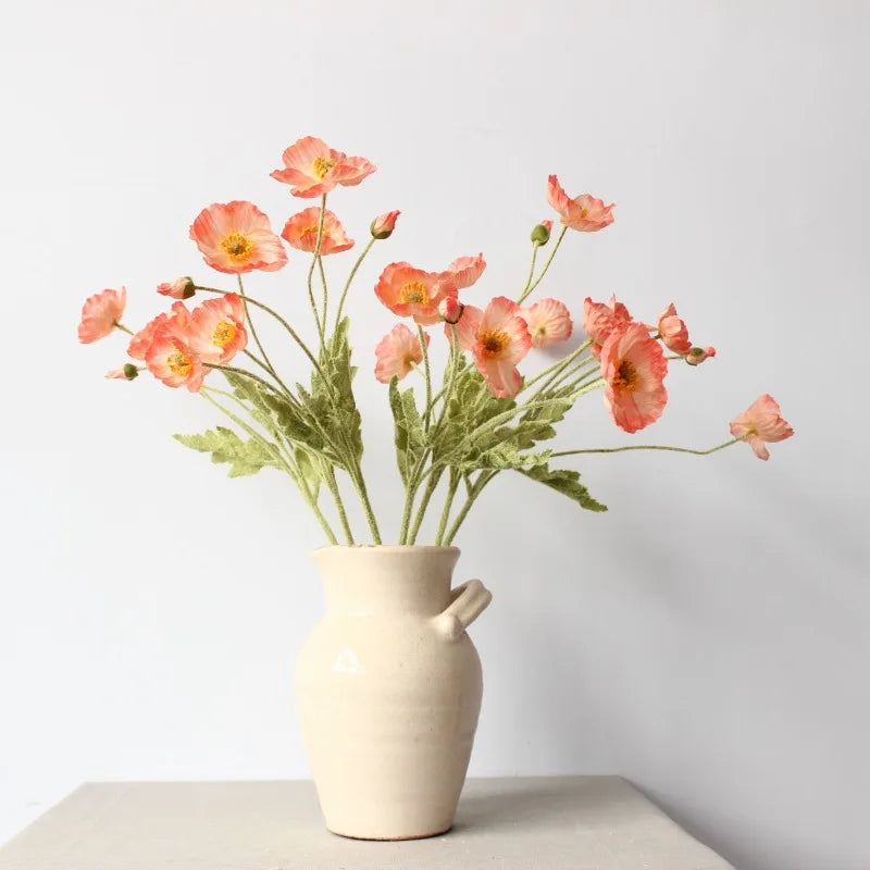 Elegant Artificial Poppy Bouquet
