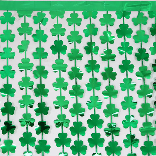 Green Clover Backdrop Curtain
