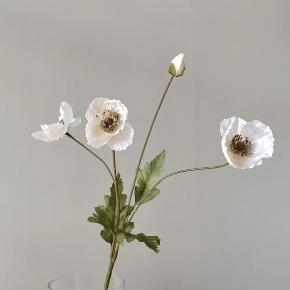 Elegant Artificial Poppy Bouquet