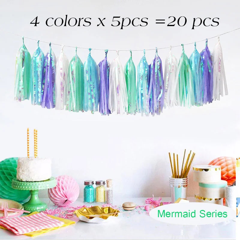 Tissue Paper Tassel Garland