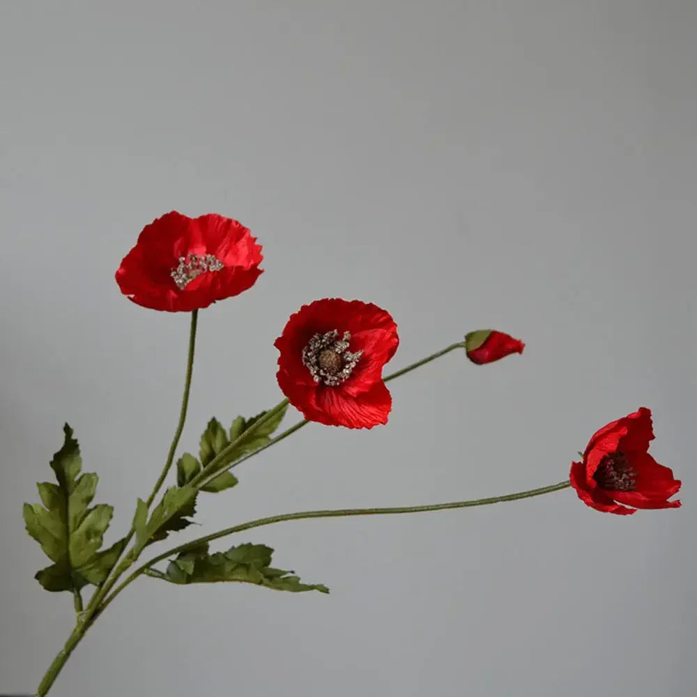 Elegant Artificial Poppy Bouquet